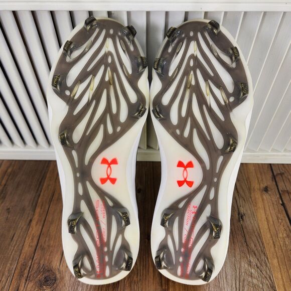 Under Armour Yard Low ST Baseball Cleats Mens Sz 10.5 Black Metal Spikes 3025591 - Picture 7 of 9